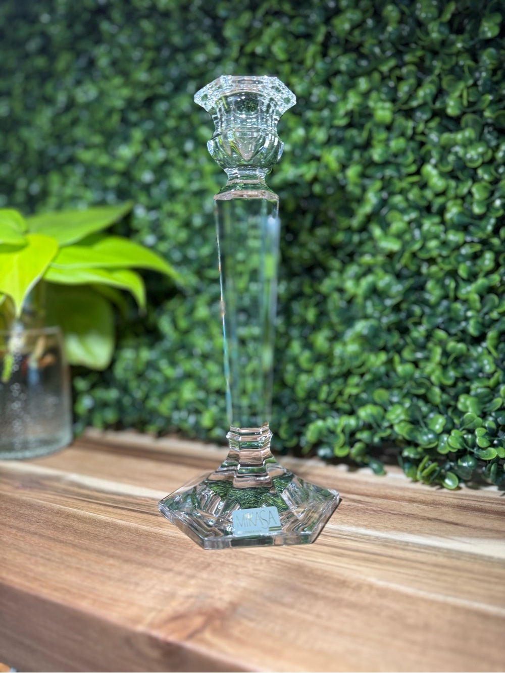MIKASA 8 1/4" Cambridge Crystal Candlestick-Gorgeous